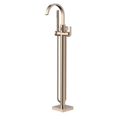 Speakman Lura Free Standing Roman Tub Faucet - Flat Lever Handle in Brushed Bronze