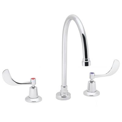 Speakman Commander 8 in. Gooseneck Widespread Bathroom Sink Faucet - 0.5 GPM in Polished Chrome