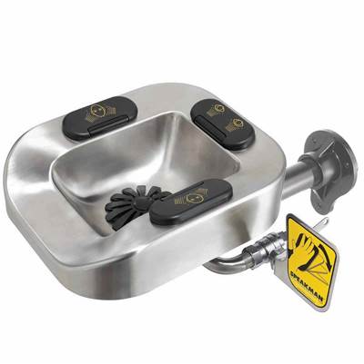 Speakman Optimus Stainless Steel Eye and Face Wash Bowl Wall Mount System