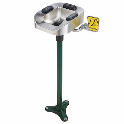 Speakman Optimus Eye and Face Wash Stainless Steel Bowl Pedestal Mount System