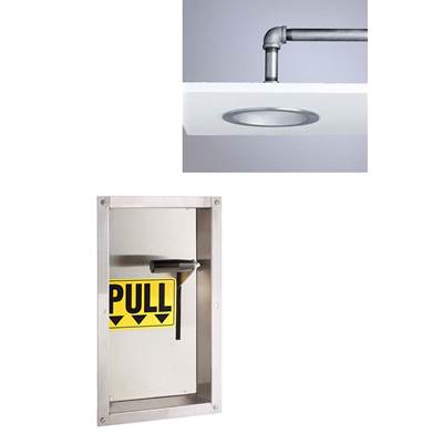 Speakman Lifesaver Ceiling Mounted Horizontal Emergency Shower in Stainless Steel