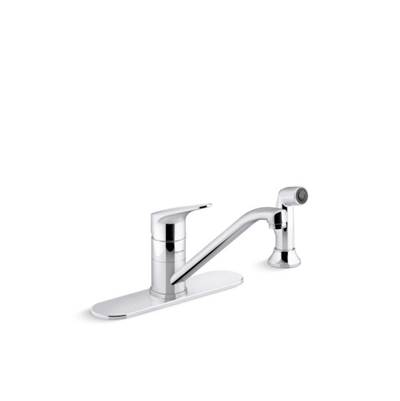 Sterling Plumbing Valtone® Single-Handle Kitchen Sink Faucet with Sidespray in Polished Chrome