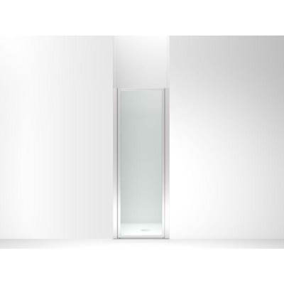 Sterling Plumbing Standard Pivot Shower Door - 23-1/2"-25" W x 64" H - 1/8" Rain Textured Glass in Silver