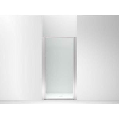 Sterling Plumbing Standard Pivot Shower Door - 32-3/4"-34-1/4" W x 64" H - 1/8" Rain Textured Glass in Silver