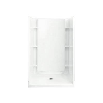 Sterling Plumbing Accord 48" x 72-1/4" Shower Back Wall with Aging in Place Backerboards in White