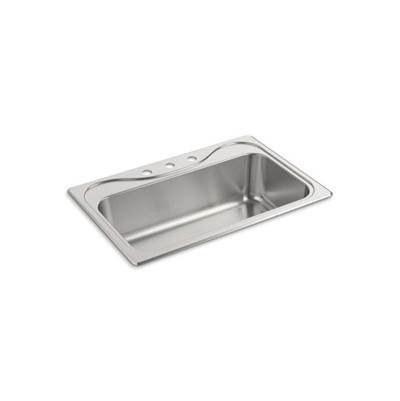Sterling Plumbing Southhaven Single-Bowl Kitchen Sink - 33" x 22" x 9-1/4"