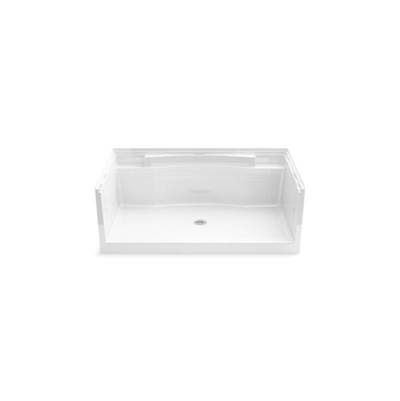 Sterling Plumbing Accord Seated Shower Base - 60-1/4" x 36" in White