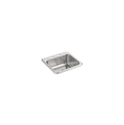 Sterling Plumbing Top-Mount Single-Basin Bar Sink - 15" x 15" x 5-1/2"