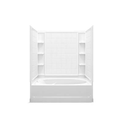 Sterling Plumbing Ensemble® Series 7110 - 60" x 36" Bath/Shower 3-Pack in White