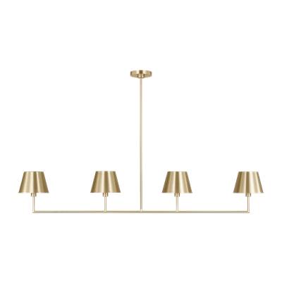 Visual Comfort Studio Collection Ender Large Linear Chandelier in Satin Brass