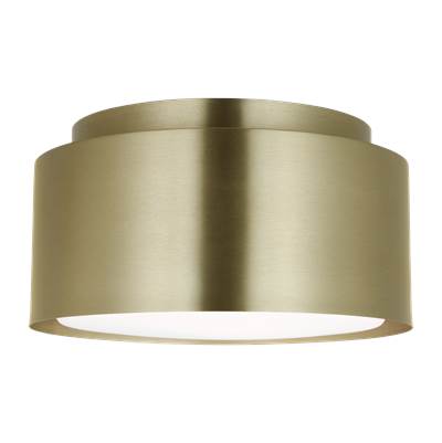 Visual Comfort Studio Collection Dartmore Small Flush Mount in Satin Brass