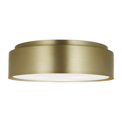 Visual Comfort Studio Collection Dartmore Large Flush Mount in Satin Brass