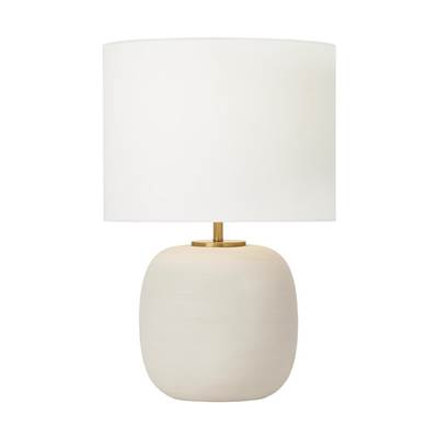 Visual Comfort Studio Collection Fanny Wide Table Lamp in Matte Concrete