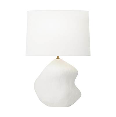Visual Comfort Studio Collection Broxton Medium Table Lamp in Matte White Ceramic