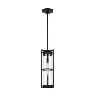 Visual Comfort Studio Collection Alcona Outdoor Pendant Lantern - One Light in Black
