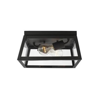 Visual Comfort Studio Collection Founders Flush Mount in Black