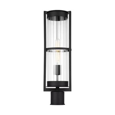Visual Comfort Studio Collection Alcona Post Lantern - 1 Light in Black