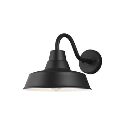 Visual Comfort Studio Collection Barn Light - Medium - One-Light Outdoor Wall Lantern in Black