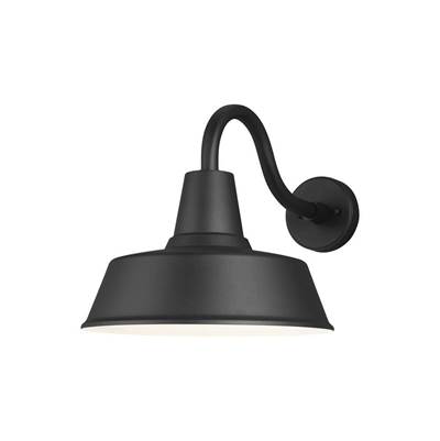 Visual Comfort Studio Collection Barn Light 1-Light Large Outdoor Turtle Friendly Wall Lantern in Black