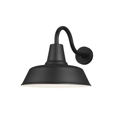 Visual Comfort Studio Collection Barn Light One-Light Extra Large Outdoor Turtle Friendly Wall Lantern in Black