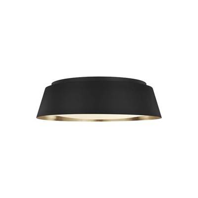 Visual Comfort Studio Collection Asher Large Flush Mount in Midnight Black