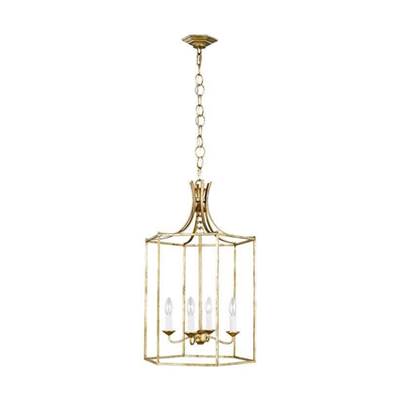 Visual Comfort Studio Collection Bantry House Medium Lantern in Antique Gild