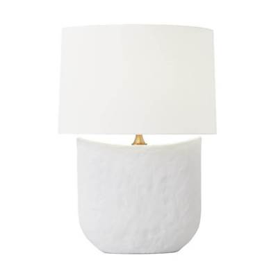 Visual Comfort Studio Collection Cenotes Table Lamp in Matte White Ceramic
