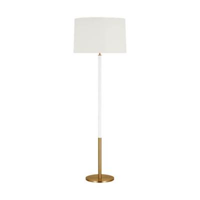Visual Comfort Studio Collection Monroe Large Floor Lamp in Burnished Brass