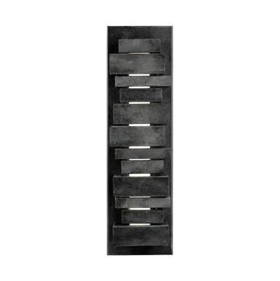 Visual Comfort Studio Collection Ledgend Small Outdoor Sconce in Dark Weathered Zinc