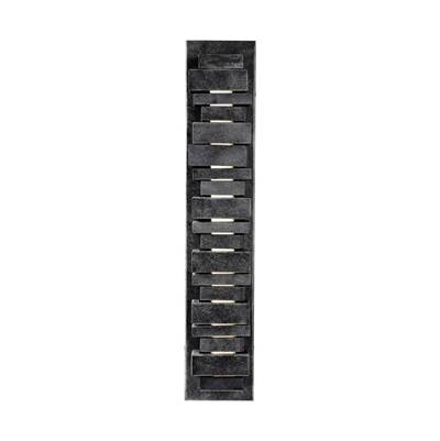 Visual Comfort Studio Collection Ledgend Medium Outdoor Sconce in Dark Weathered Zinc