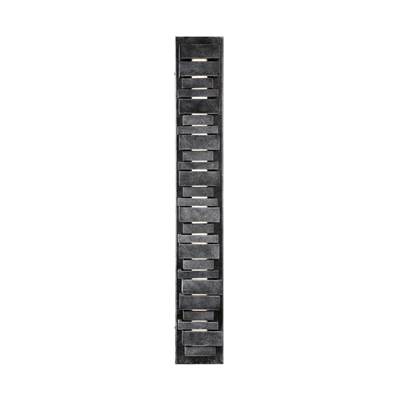 Visual Comfort Studio Collection Ledgend Large Outdoor Sconce in Dark Weathered Zinc