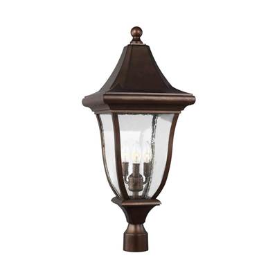 Visual Comfort Studio Collection Oakmont Post Lantern in Patina Bronze