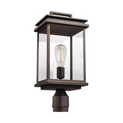 Visual Comfort Studio Collection Glenview Post Lantern in Antique Bronze