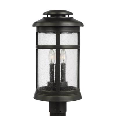 Visual Comfort Studio Collection Newport Post Lantern in Antique Bronze