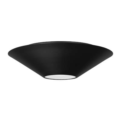Visual Comfort Studio Collection Echo Medium Flush Mount in Midnight Black