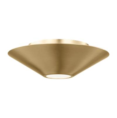 Visual Comfort Studio Collection Echo Small Flush Mount and Sconce in Burnished Brass