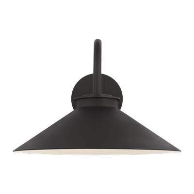 Visual Comfort Studio Collection Modern Barn Light Large Wall Lantern in Textured Black