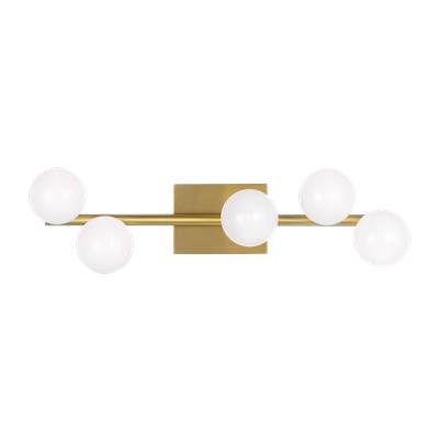 Visual Comfort Studio Collection Altair 5-Light Vanity Light in Burnished Brass