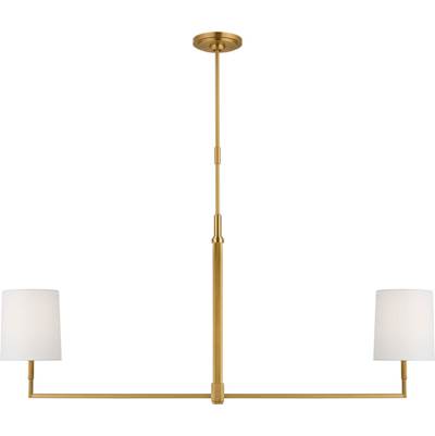 Visual Comfort Studio Collection Danica Large Linear Chandelier in Burnished Brass