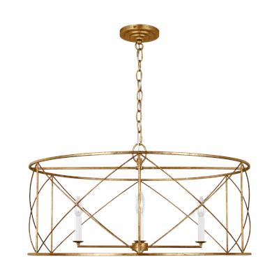 Visual Comfort Studio Collection Beatrix Extra Large Lantern in Antique Gild