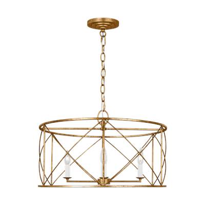 Visual Comfort Studio Collection Beatrix Large Lantern in Antique Gild
