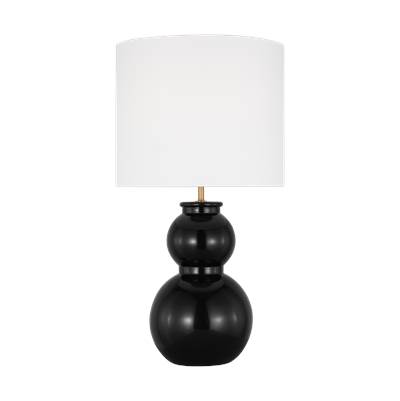 Visual Comfort Studio Collection Buckley Medium Table Lamp in Gloss Black