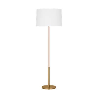 Visual Comfort Studio Collection Monroe Large Floor Lamp in Burnished Brass