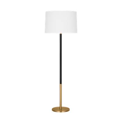 Visual Comfort Studio Collection Monroe Large Floor Lamp in Burnished Brass