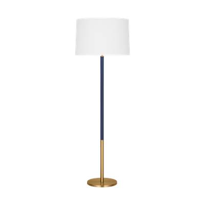 Visual Comfort Studio Collection Monroe Large Floor Lamp in Burnished Brass