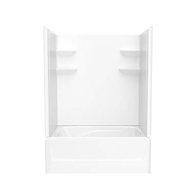 Swan Veritek™ Pro 60 x 42 Alcove Tub Shower Enclosure - Right Hand Drain - Four-Piece in White