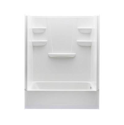 Swan Veritek® Pro 60 x 30 Alcove Tub Shower - Left Hand Drain - Four-Piece in White