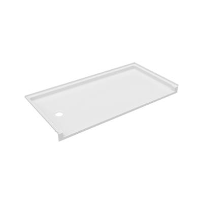 Swan Veritek 30" x 60" Alcove Shower Base - Left Drain in White