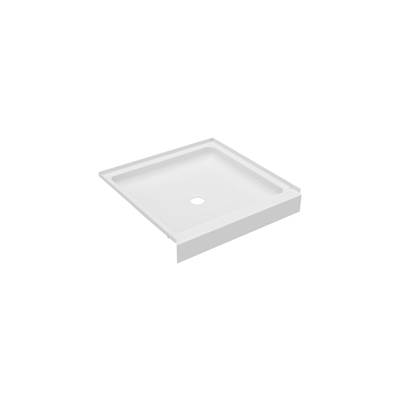Swan Veritek 32" x 32" Alcove Shower Base - Center Drain in White