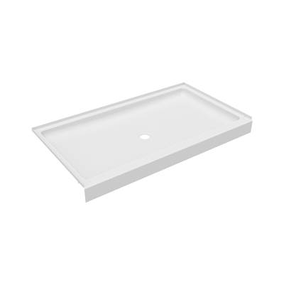 Swan Veritek 34" x 60" Alcove Shower Base - Center Drain in White